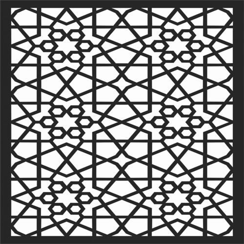 طرح الگوهای پنل صفحه درز - screen panel patterns seamless 29 - برای دستگاه CNC چوب و لیزر (سی ان سی)