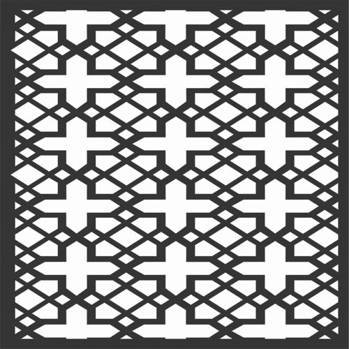 طرح الگوهای پنل صفحه درز - screen panel patterns seamless 31 - برای دستگاه CNC چوب و لیزر (سی ان سی)