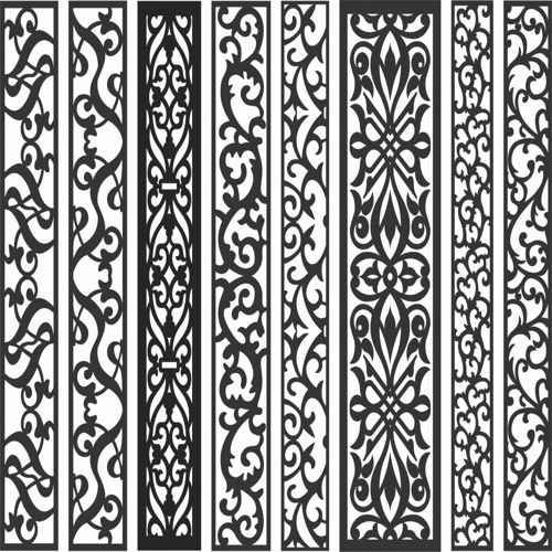 طرح الگوهای پنل صفحه درز - screen panel patterns seamless 40 - برای دستگاه CNC چوب و لیزر (سی ان سی)