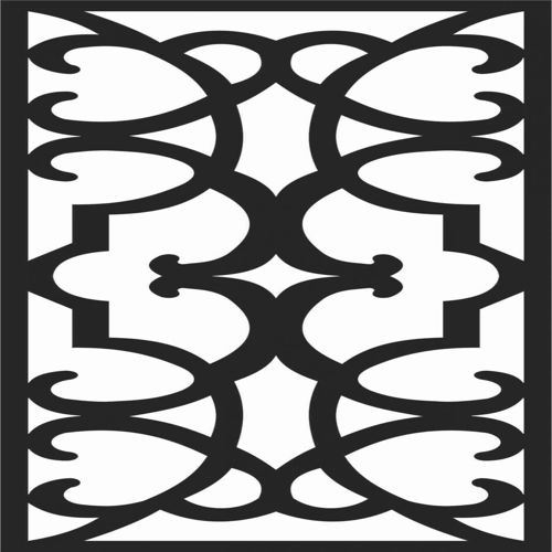 طرح الگوهای پنل صفحه درز - screen panel patterns seamless 49 - برای دستگاه CNC چوب و لیزر (سی ان سی)