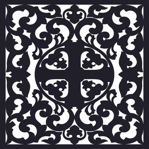 طرح الگوهای پنل صفحه درز - screen panel patterns seamless 64 - برای دستگاه CNC چوب و لیزر (سی ان سی)