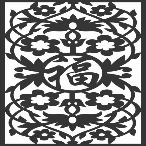 طرح الگوهای پنل صفحه درز - screen panel patterns seamless 72 - برای دستگاه CNC چوب و لیزر (سی ان سی)