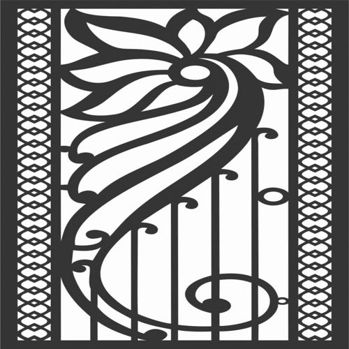 طرح الگوهای پنل صفحه درز - screen panel patterns seamless 76 - برای دستگاه CNC چوب و لیزر (سی ان سی)