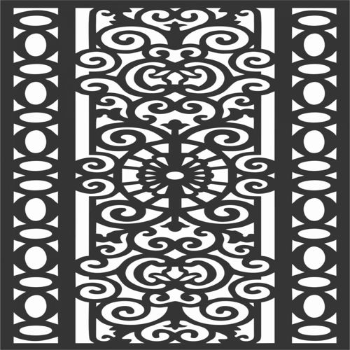 طرح الگوهای پنل صفحه درز - screen panel patterns seamless 77 - برای دستگاه CNC چوب و لیزر (سی ان سی)