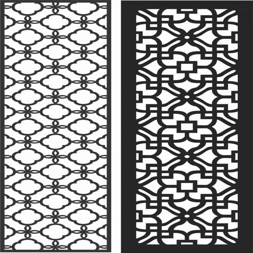 طرح الگوهای پنل صفحه درز - screen panel patterns seamless 79 - برای دستگاه CNC چوب و لیزر (سی ان سی)