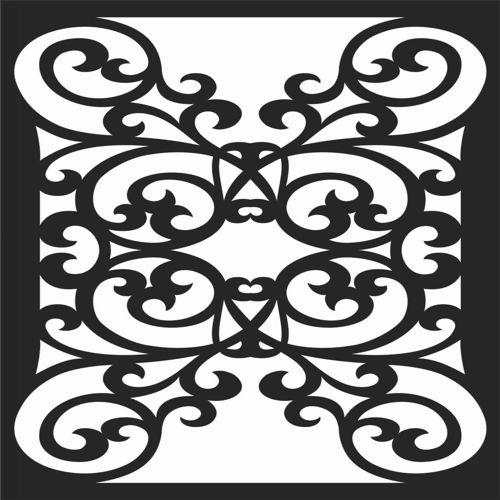 طرح الگوهای پنل صفحه درز - screen panel patterns seamless 82 - برای دستگاه CNC چوب و لیزر (سی ان سی)