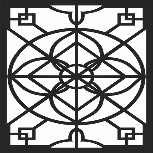 طرح الگوهای پنل صفحه درز - screen panel patterns seamless 88 - برای دستگاه CNC چوب و لیزر (سی ان سی)