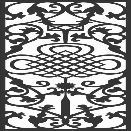 طرح الگوهای پنل صفحه درز - screen panel patterns seamless 90 - برای دستگاه CNC چوب و لیزر (سی ان سی)