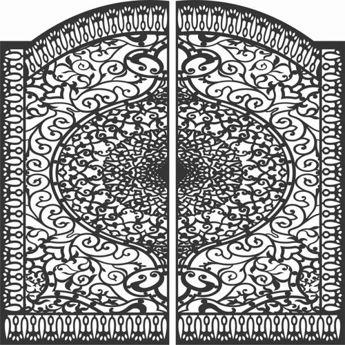 طرح الگوهای پنل صفحه درز - screen panel patterns seamless 92 - برای دستگاه CNC چوب و لیزر (سی ان سی)