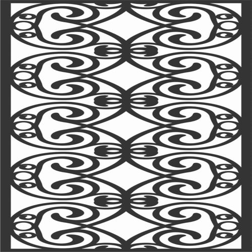 طرح الگوهای پنل صفحه درز - screen panel patterns seamless 93 - برای دستگاه CNC چوب و لیزر (سی ان سی)