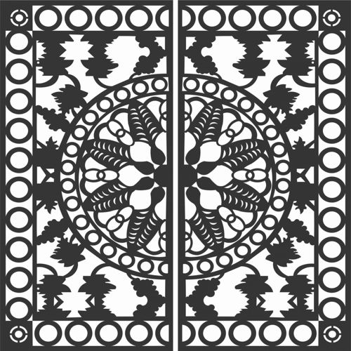 طرح الگوهای پنل صفحه درز - screen panel patterns seamless 94 - برای دستگاه CNC چوب و لیزر (سی ان سی)