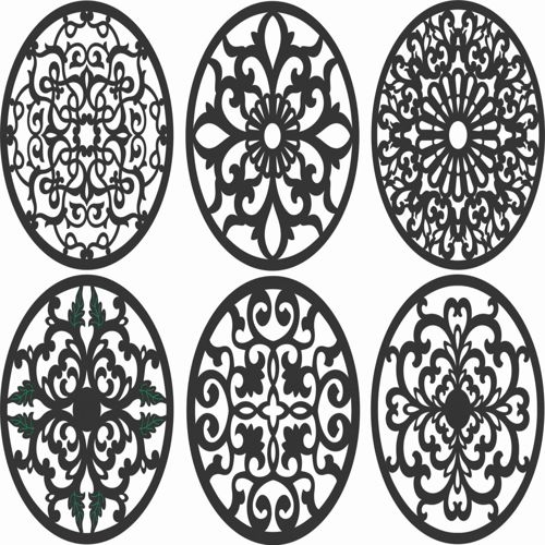 طرح الگوهای پنل صفحه درز - screen panel patterns seamless 95 - برای دستگاه CNC چوب و لیزر (سی ان سی)