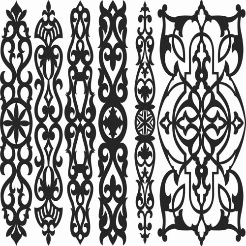طرح الگوهای پنل صفحه درز 97 - screen panel patterns seamless 97 - برای دستگاه CNC چوب و لیزر (سی ان سی)