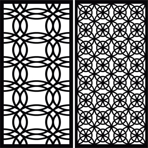 طرح جداکننده صفحه نمایش اتاق نشیمن پانل‌های درز برای برش لیزری - screen separator living room seamless panels for laser cut ve - برای دستگاه CNC چوب و لیزر (سی ان سی)