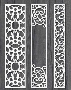طرح ستون عمودی به سبک صفحه برای برش لیزر cnc - screen style vertical column for laser cut cnc - برای دستگاه CNC چوب و لیزر (سی ان سی)