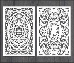 طرح الگوی خرس باد صفحه برای برش لیزر cnc - screen wind pattern bear for laser cut cnc - برای دستگاه CNC چوب و لیزر (سی ان سی)