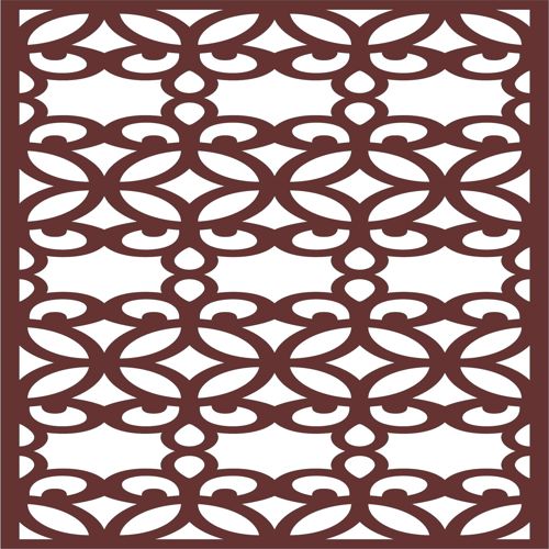 طرح جداکننده اتاق درز گلدار جالی با پنل مخصوص برش لیزری - seamless floral jali panel room divider for laser cut ve - برای دستگاه CNC چوب و لیزر (سی ان سی)