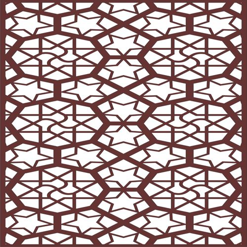 طرح الگوی جداکننده جلی لیزری - seamless separator jali pattern for laser cut ve - برای دستگاه CNC چوب و لیزر (سی ان سی)