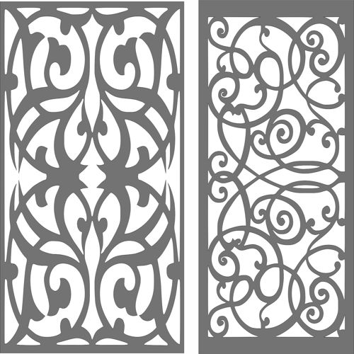 طرح جداکننده یکپارچه شبکه مجموعه - seamless separator lattice set - برای دستگاه CNC چوب و لیزر (سی ان سی)