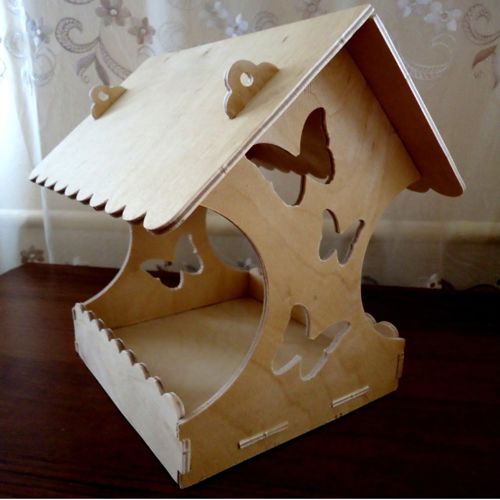 طرح انتخاب نقاشی برای غذاخوری پرنده ها برای برش لیزری - selection of drawings for feeders birdhouses for laser cut ve - برای دستگاه CNC چوب و لیزر (سی ان سی)