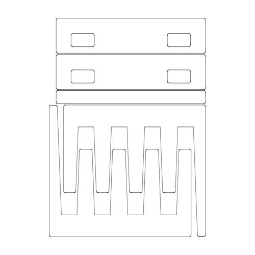 طرح ورق قفسه 3D پازل - sheet rack 3d puzzle - برای دستگاه CNC چوب و لیزر (سی ان سی)