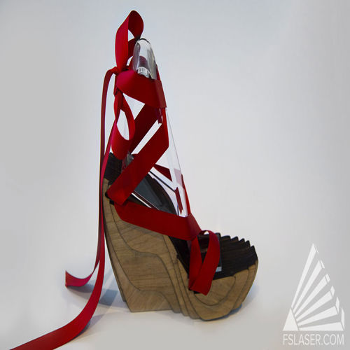 طرح کفش برای برش لیزری - shoe for laser cut ve - برای دستگاه CNC چوب و لیزر (سی ان سی)