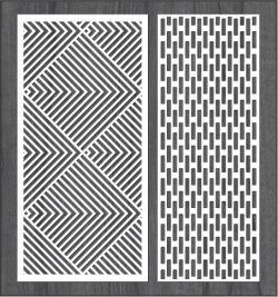 طرح طراحی ساده دیواره برش لیزری سی ان سی - simple bulkhead design for laser cut cnc ve - برای دستگاه CNC چوب و لیزر (سی ان سی)