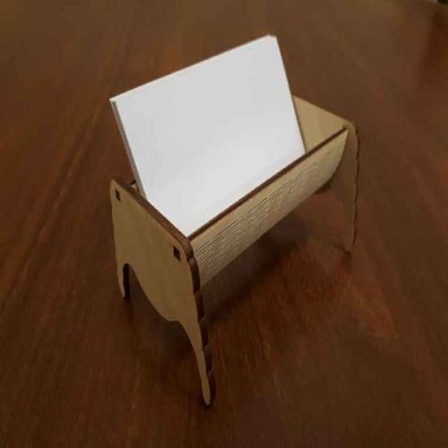 طرح دارنده کارت ویزیت ساده برای برش لیزری - simple business card holder for laser cutting ve - برای دستگاه CNC چوب و لیزر (سی ان سی)