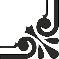 طرح گوشه توری ساده گوشه - simple lace corner - برای دستگاه CNC چوب و لیزر (سی ان سی)