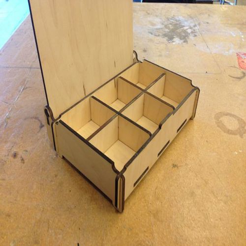 طرح جعبه چوبی ساده در فروشگاه فنی - simple wood box at techshop - برای دستگاه CNC چوب و لیزر (سی ان سی)