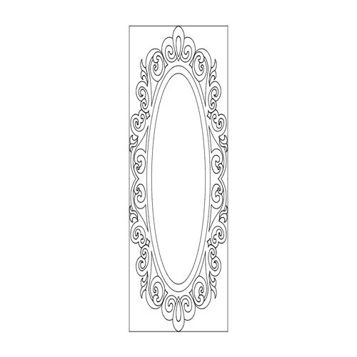 طرح سایت آینا بیضی - site ayna oval - برای دستگاه CNC چوب و لیزر (سی ان سی)