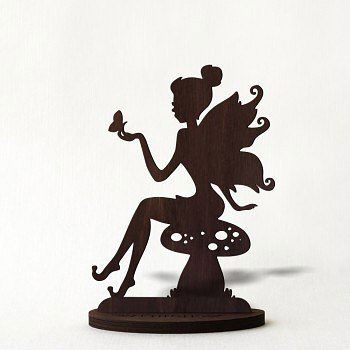 طرح دختر نشسته ایستاده دکوراسیون منزل برای برش لیزری - sitting girl stand home decor for laser cut ve - برای دستگاه CNC چوب و لیزر (سی ان سی)