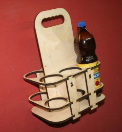 طرح شش جعبه چوبی برای بطری های نوشابه برای برش لیزر cnc - six wooden boxes for soda bottles for laser cut cnc - برای دستگاه CNC چوب و لیزر (سی ان سی)