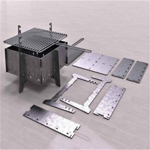 طرح باربیکیوی کوچک برای برش لیزری - small barbecue for laser cutting ve - برای دستگاه CNC چوب و لیزر (سی ان سی)