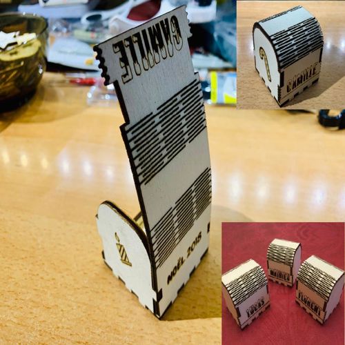 طرح جعبه کوچک با درب لولا سه میلی متری برای برش لیزری - small box with lid living hinge 3mm plywood for laser cut ve - برای دستگاه CNC چوب و لیزر (سی ان سی)