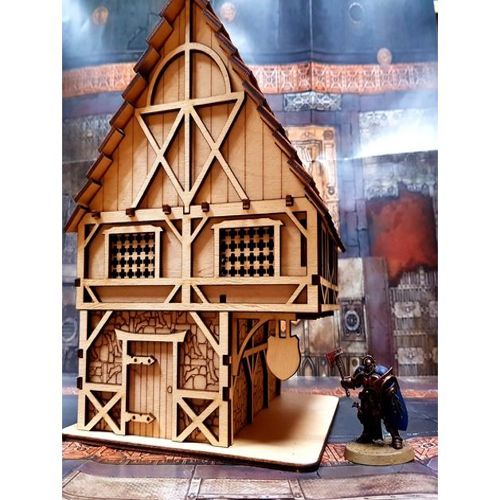 طرح خانه کوچک برای برش لیزری - small house for laser cut ve - برای دستگاه CNC چوب و لیزر (سی ان سی)