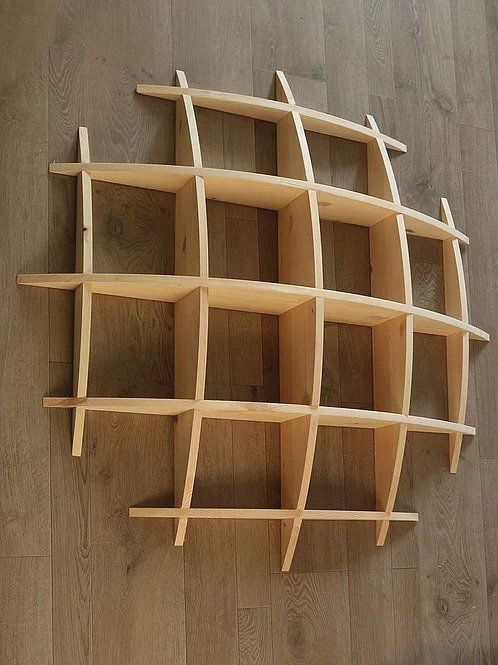 طرح کره قفسه میلی‌متر - sphere shelf 10mm ve - برای دستگاه CNC چوب و لیزر (سی ان سی)