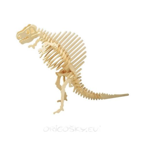 طرح اسپینوسوروس سه‌بعدی پازل - spinosaurus 3d puzzle - برای دستگاه CNC چوب و لیزر (سی ان سی)