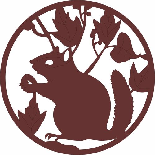 طرح squirrel-shaped-modern-privacy-partition-panels-screen-for-laser-cutting