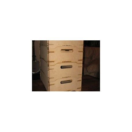 طرح جعبه‌های ذخیره‌سازی روی هم چیده شده - stackable storage boxes - برای دستگاه CNC چوب و لیزر (سی ان سی)