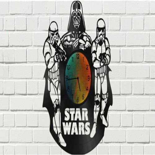 طرح نقشه های ساعت جنگ ستارگان دارث ویدر گروه طوفان - star wars clock plans darth vader stormtrooper ve - برای دستگاه CNC چوب و لیزر (سی ان سی)