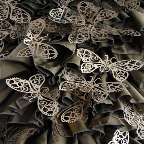 طرح پروانه استیم پانک برای برش لیزری - steampunk butterfly for laser cut ve - برای دستگاه CNC چوب و لیزر (سی ان سی)