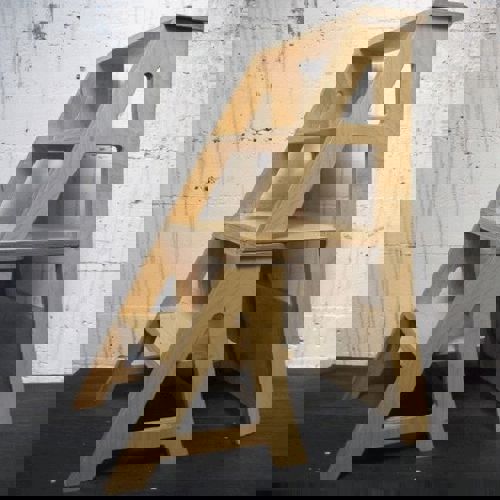 طرح صندلی چوبی لیزری نردبان پلان - step ladder laser wooden chair plans - برای دستگاه CNC چوب و لیزر (سی ان سی)