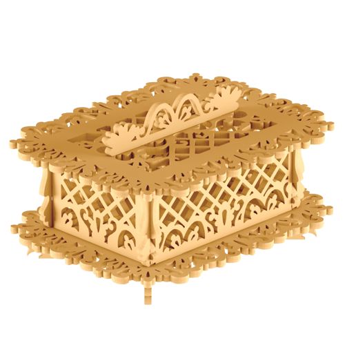 طرح سبد نگهداری چوبی - storage basket wooden - برای دستگاه CNC چوب و لیزر (سی ان سی)