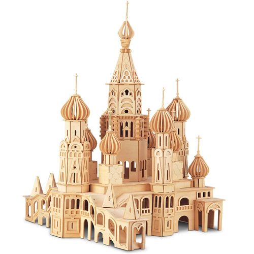 طرح پازل چوبی سه بعدی کلیسای سنت پترزبورگ لیزری - st petersburg church 3d wooden puzzle for laser cut ve - برای دستگاه CNC چوب و لیزر (سی ان سی)
