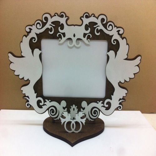 طرح svadebnaya fotoramka - svadebnaya fotoramka - برای دستگاه CNC چوب و لیزر (سی ان سی)