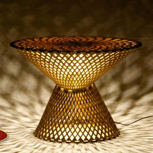 طرح چراغ رومیزی برش لیزری - table lamp laser cut ve - برای دستگاه CNC چوب و لیزر (سی ان سی)