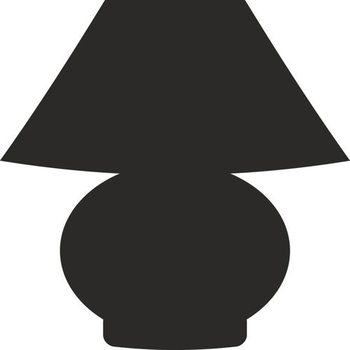 طرح چراغ رومیزی طرح شبح سایه - table lamp sketch silhouette - برای دستگاه CNC چوب و لیزر (سی ان سی)