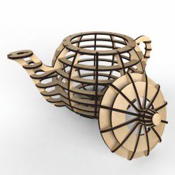 طرح چایخانه سه بعدی ساز طرح - tea house 3d maker layout - برای دستگاه CNC چوب و لیزر (سی ان سی)