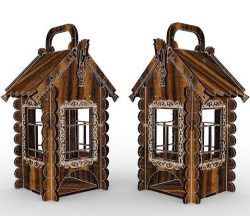 طرح چایخانه لیزر - tea house laser cut - برای دستگاه CNC چوب و لیزر (سی ان سی)